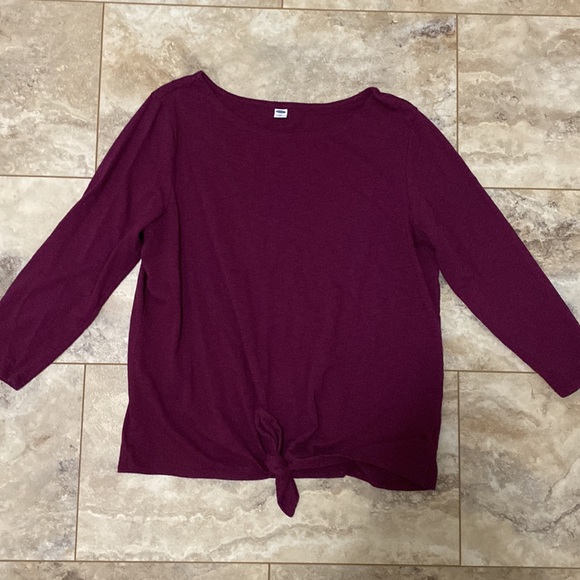 Old Navy Tie Front Shirt - Picture 2 of 6